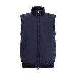 Brunello Cucinelli Blue Polyester Sleveless Jacket