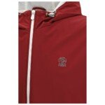 Brunello Cucinelli Bordeaux Polyamide Shell Jacket - Image 3
