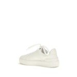 Balmain White Calf Leather Bos Taurus Low Top Sneakers - Image 3
