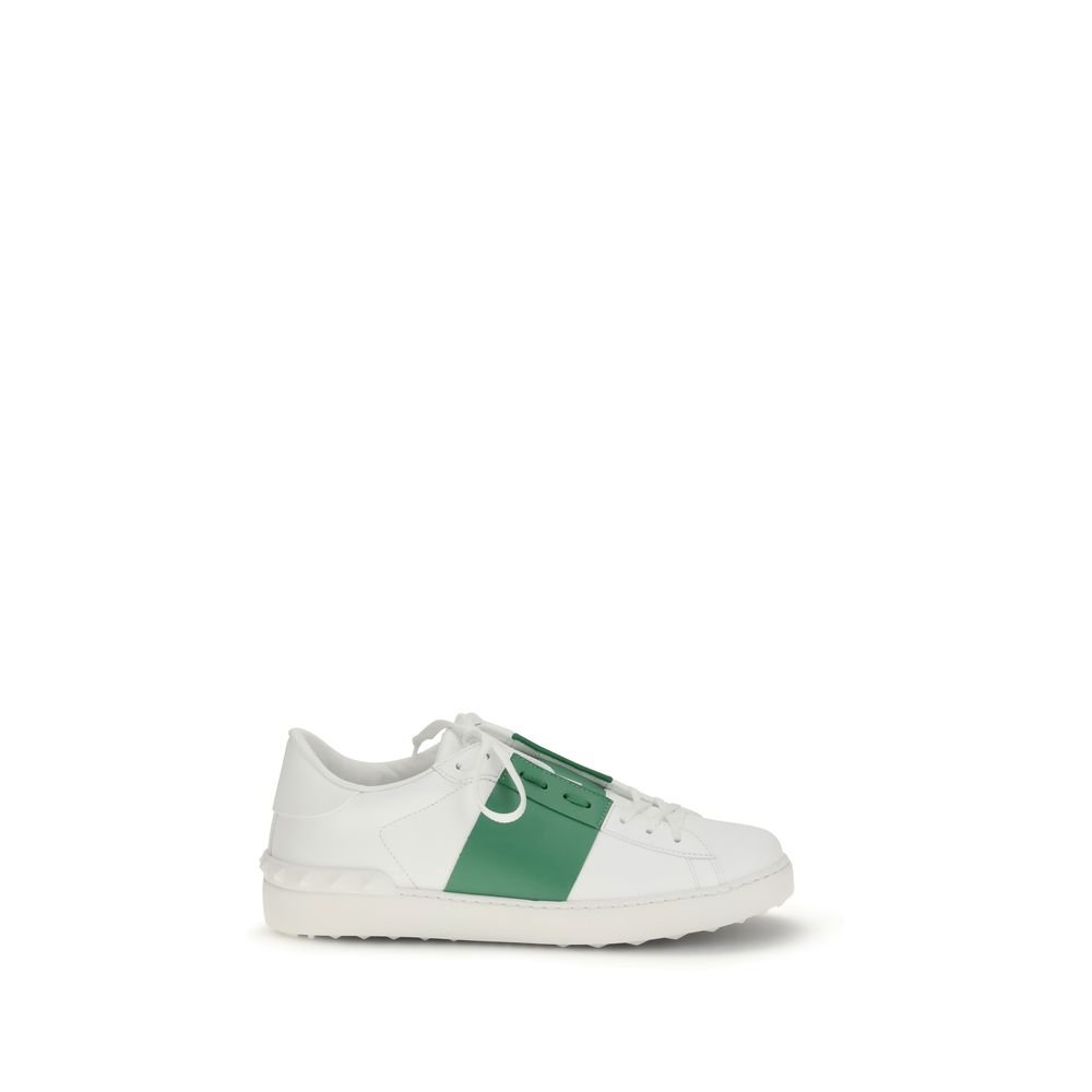 10062359.jpeg Valentino Garavani White Calf Leather Bos Taurus Low Top Sneakers - Image 1