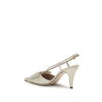 Valentino Garavani Beige Goatskin High Heel Pumps - Image 3
