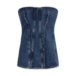 Agolde Blue Cotton Corset