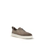 Santoni Beige Calf Leather Bos Taurus Low Top Sneakers - Image 2