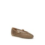 LE SILLA Brown Nylon Ballet Flats - Image 2