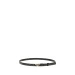 Prada Black Calf Leather Bos Taurus Regular Belt - Image 2