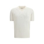 Brunello Cucinelli White Cotton Polo Shirt