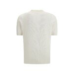 Brunello Cucinelli White Cotton Polo Shirt - Image 2