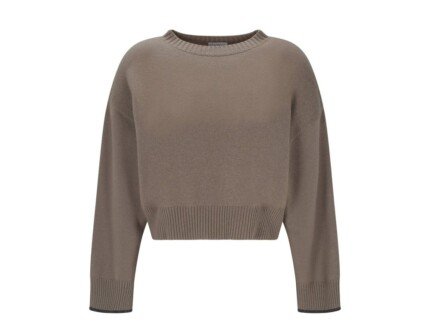 Brunello Cucinelli Beige Cashmere Sweater
