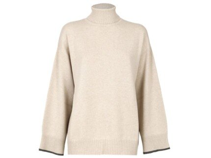 Brunello Cucinelli Beige Cashmere Sweater