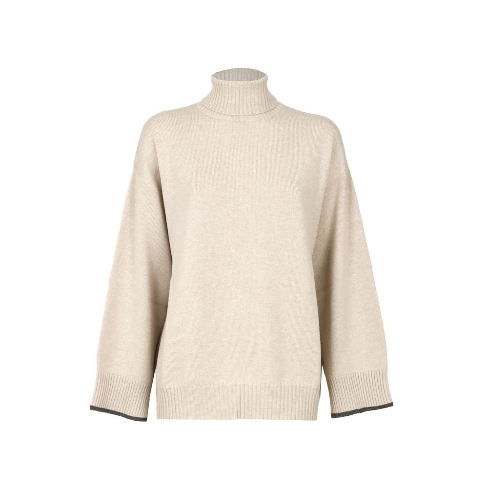 10087058.jpeg Brunello Cucinelli Beige Cashmere Sweater - Image 1