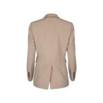 Brunello Cucinelli Beige Virgin Wool Coat - Image 2