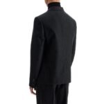 Celine Gray Wool Blazer - Image 3