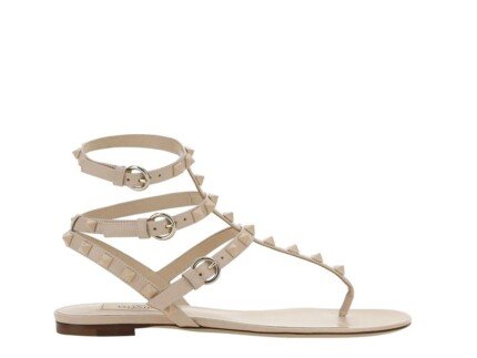 Valentino Garavani Multicolor Calfskin Strap-On Sandals
