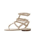 Valentino Garavani Multicolor Calfskin Strap-On Sandals - Image 3