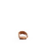 Valentino Garavani Brown Calfskin Flat Sandals - Image 3