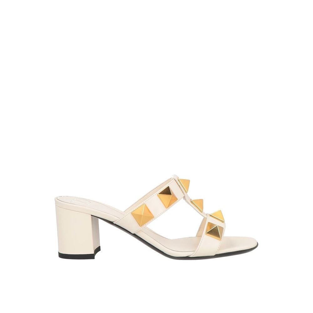 10087689.jpeg Valentino Garavani White Calfskin Platform Sandals - Image 1