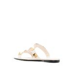 Valentino Garavani White Calfskin Flat Sandals - Image 3