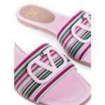 Valentino Garavani Multicolor Leather Slides - Image 3