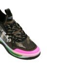 Valentino Garavani Black Fabric Athletic Sneakers - Image 4