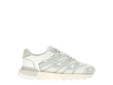 Maison Margiela White Fabric Athletic Sneakers