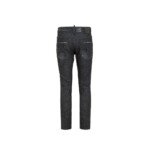 Dsquared² Black Cotton Slim Fit Jeans - Image 2