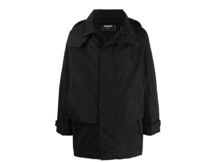 Dsquared² Black Nylon Shell Jacket