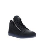 Giuseppe Zanotti Black Calfskin High Top Sneakers - Image 2