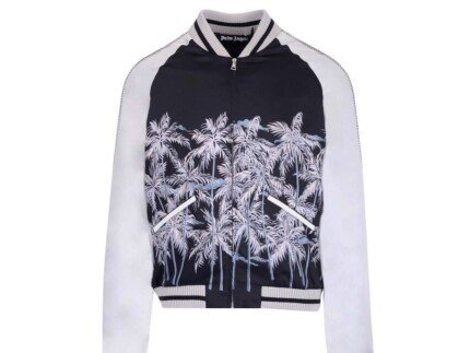 Palm Angels Black Polyester Bomber