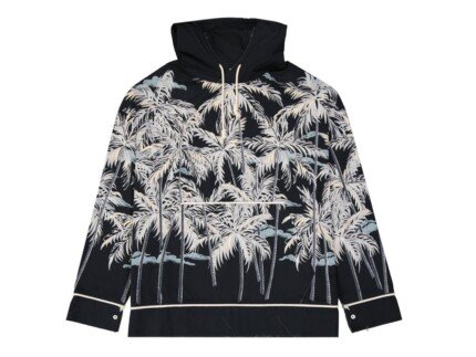 Palm Angels Black Cotton Pattern Shirt