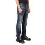 Palm Angels Blue Cotton Straight-Leg Jeans - Image 2