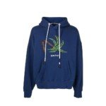 Palm Angels Blue Cotton Sweatshirt
