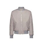 Salvatore Ferragamo Gray Polyester Bomber