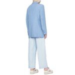 Stella McCartney Blue Cotton Casual Pants - Image 3