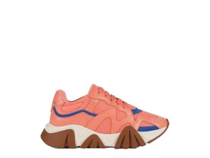 Versace Orange Leather Chunky Sneakers