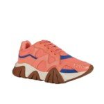 Versace Orange Leather Chunky Sneakers - Image 2