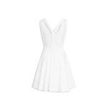Rochie Alaïa Albă Din Bumbac - imagine 2