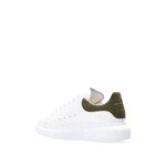 Alexander McQueen White Calfskin Low Top Sneakers - Image 3
