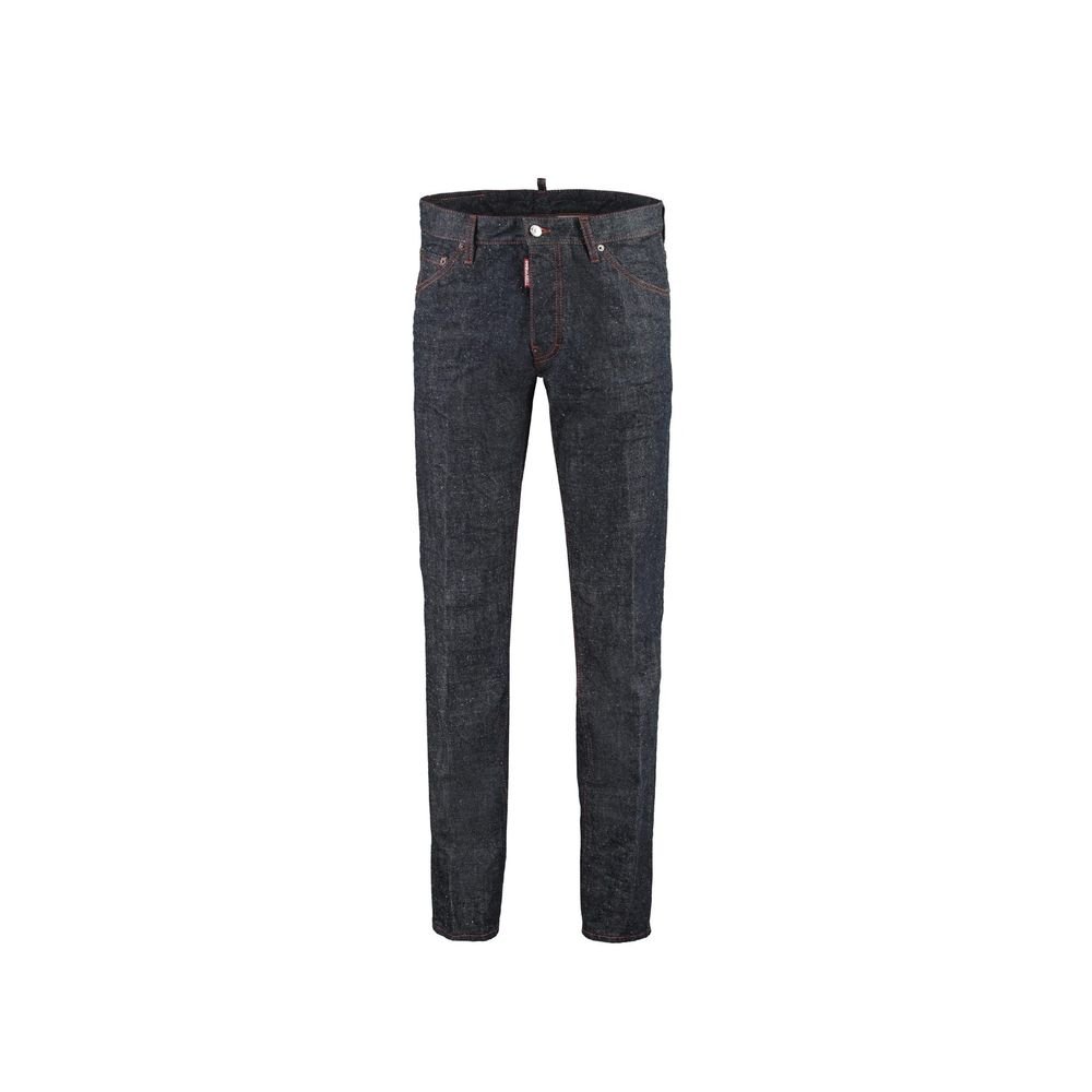 10090369.jpeg Dsquared² Blue Cotton Skinny Jeans - Image 1