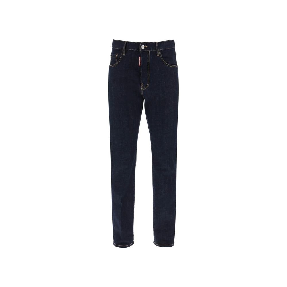 10090394.jpeg Dsquared² Blue Cotton Straight-Leg Jeans - Image 1