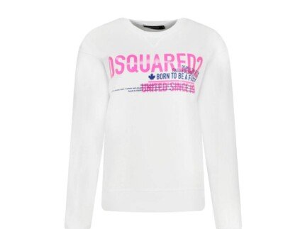Dsquared² White Cotton Sweatshirt