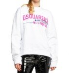 Dsquared² White Cotton Sweatshirt - Image 2