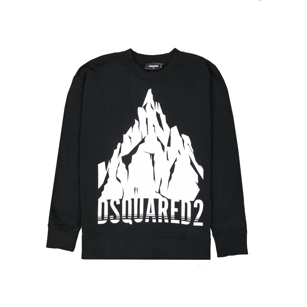 10090417.jpeg Dsquared² Black Cotton Sweatshirt - Image 1