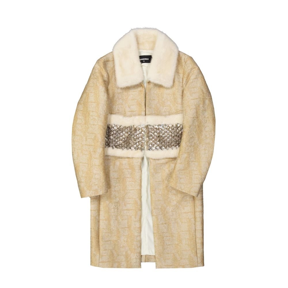 10090467.jpeg Dsquared² Beige Polyamide Coat - Image 1