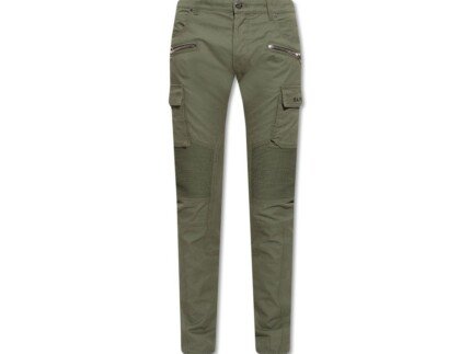 Balmain Bicolor Cotton Cargo Pants
