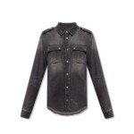 Balmain Black Denim Shirt