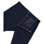 Balmain Blue Cotton Casual Pants - Image 3