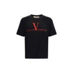 Valentino Black Cotton T-Shirt