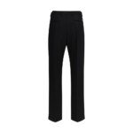 Valentino Black Fleece Wool Dress Pants - Image 2