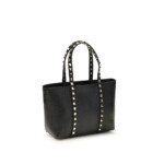 Valentino Garavani Black Calf Leather Bos Taurus Shoulder Bag - Image 2