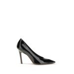 Amina Muaddi Black Lamb Ovis Aries Aries High Heel Pumps